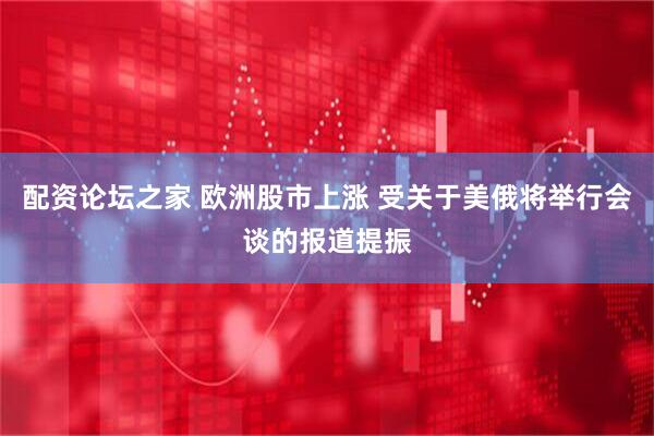 配资论坛之家 欧洲股市上涨 受关于美俄将举行会谈的报道提振