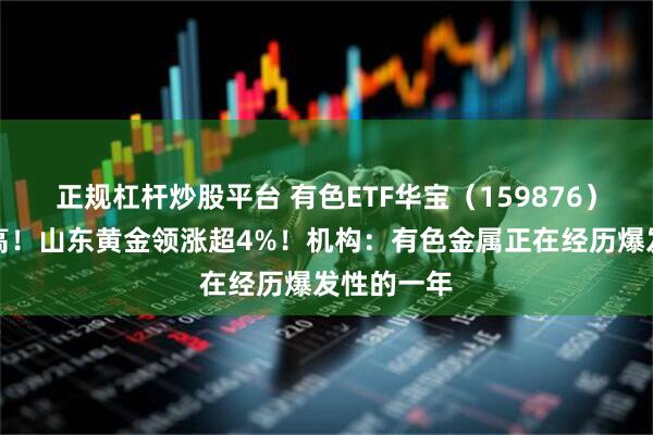 正规杠杆炒股平台 有色ETF华宝（159876）创上市新高！山东黄金领涨超4%！机构：有色金属正在经历爆发性的一年